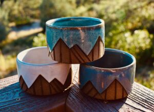 Hand Carved Ceramic Shaving Bowls